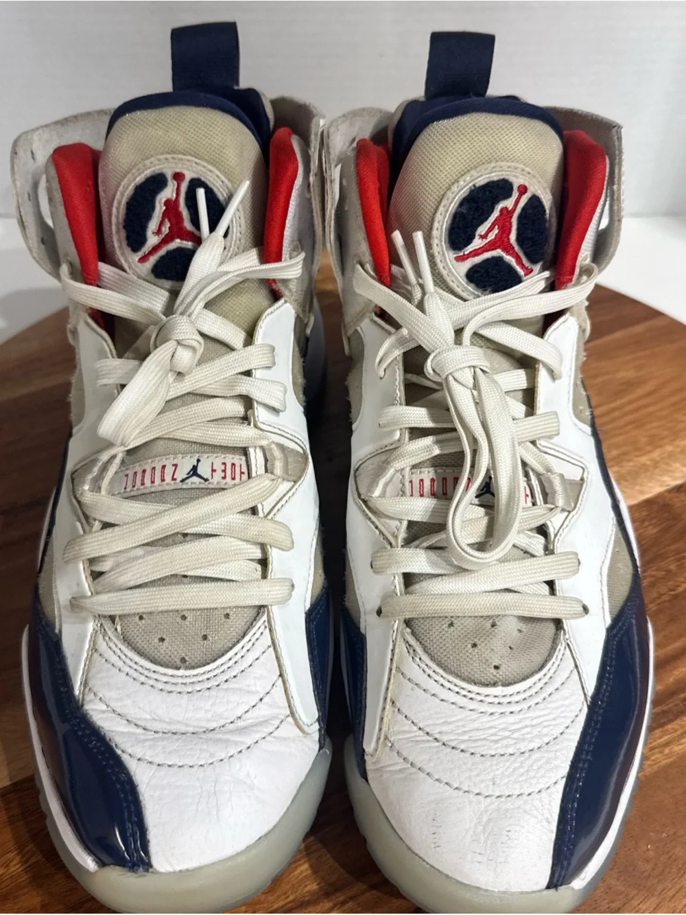 Nike Air Jordan Jumpman Two Trey USA White Navy Red DO1925-102 Men’s Size 10
